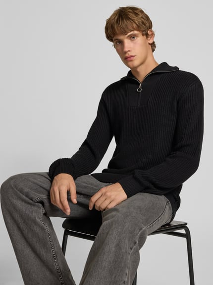 Blend Troyer mit Label-Detail Modell 'DENO' Black 3