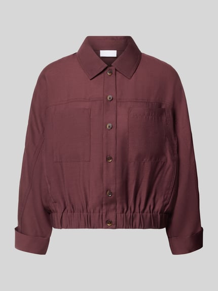 Regular Fit Blouson aus Material Mix mit Viskose, Wool-Anteil Modell 'B076' Shop The Look MANNEQUINE