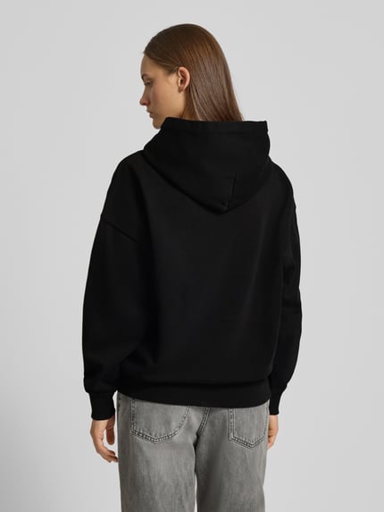PEGADOR Oversized Hoodie mit Logo-Stitching Modell 'Clarita' Black 5