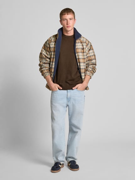ONLY & SONS Relaxed Fit Strickpullover mit Baumwoll-Anteil Modell 'JOB' Dunkelbraun 1