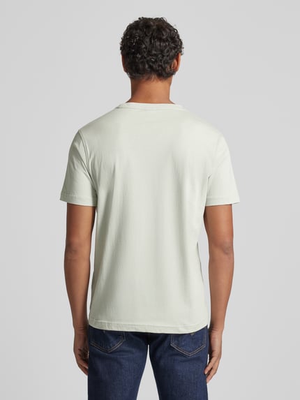 LERROS T-shirt met labelstitching Lindegroen - 5