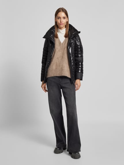 Blauer USA Steppjacke mit Stehkragen Black 1
