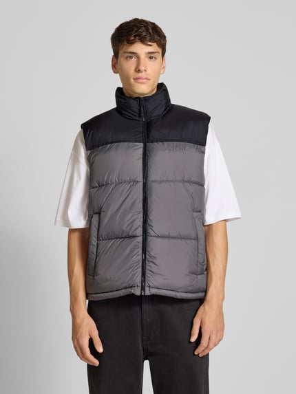 REVIEW Bodywarmer met opstaande kraag Donkergrijs - 4