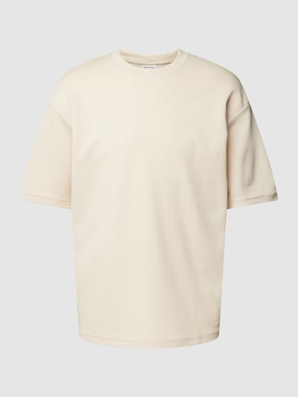 Selected Loose Fit T-Shirt mit Rundhalsausschnitt Modell 'OSCAR' Offwhite 2