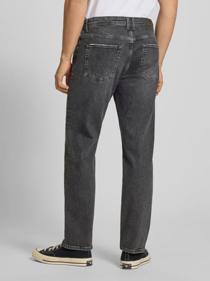 ONLY & SONS Straight Fit Jeans aus Baumwoll-Mix Modell 'EDGE PERFORMANCE WB 38' Black 5