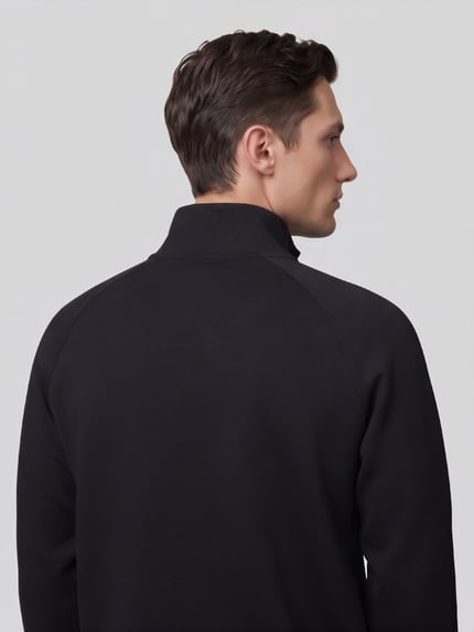 BOSS Green Sweatshirt mit Troyerkragen Black 3