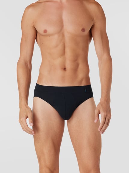 SCHIESSER Slip met sierstiksels Zwart - 1