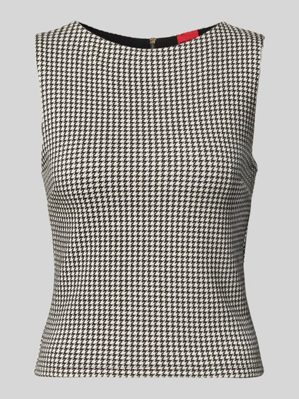 Tailliertes Top aus Baumwoll-Viskose-Mix Modell 'DAROSETTA' Shop The Look MANNEQUINE
