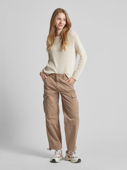 Silver Jeans Cargohose mit aufgesetzten Taschen Taupe 1