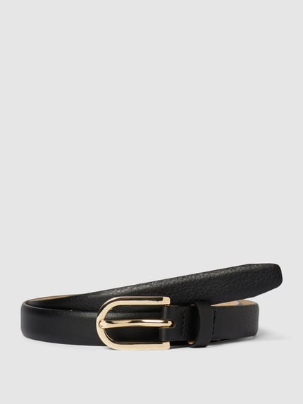 Weinmann Riem met doornsluiting, model 'Nappa Sauvage' Zwart - 1