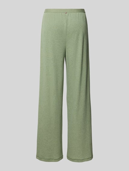 Tommy Hilfiger Wide Leg Pyjama-Hose aus Baumwoll-Mix Hellgruen 3