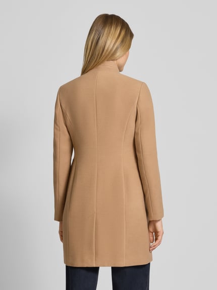 COMMA Płaszcz o kroju regular fit z dodatkiem wiskozy Camel 5