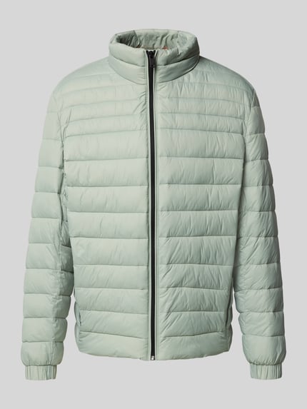 BOSS Orange Slim fit gewatteerd jack met opstaande kraag, model 'ODEN2' Mintgroen - 2