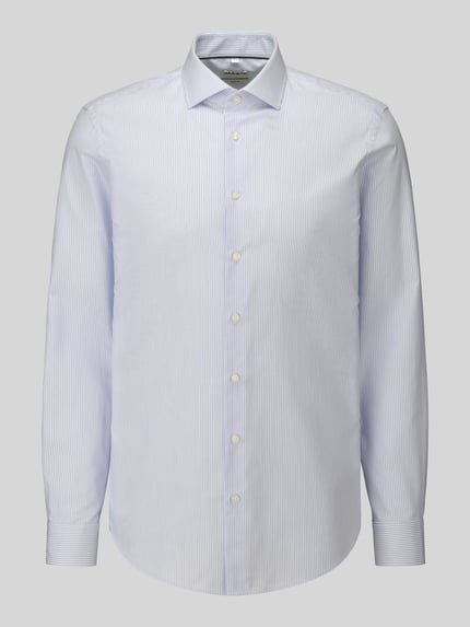 Jake*s Slim Fit Businesshemd mit Rückenpasse Bleu 2