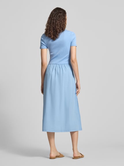 Marc O'Polo DENIM Slim Fit Freizeitkleid aus Baumwoll-Mix Hellblau 5