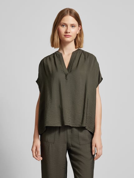 someday. Blouse met V-hals, model 'Zinou' Donkergroen - 4