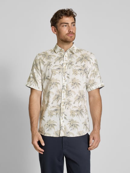 Tom Tailor Regular Fit Freizeithemd aus reiner Baumwolle Offwhite 4