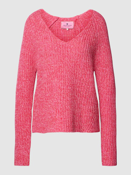 LIEBLINGSSTÜCK Strickpullover in Melange-Optik Modell 'Sangi' Hellrot 2