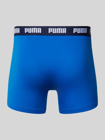 PUMA Trunks mit Label-Detail im 3er-Pack Blau 3