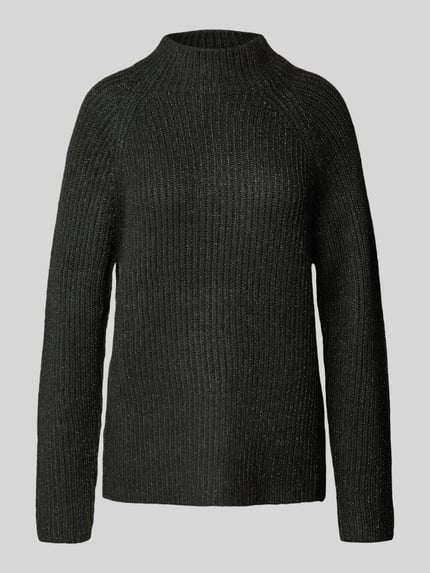 Jake*s Collection Sweter dzianinowy z fantazyjnej przędzy Zielony 2