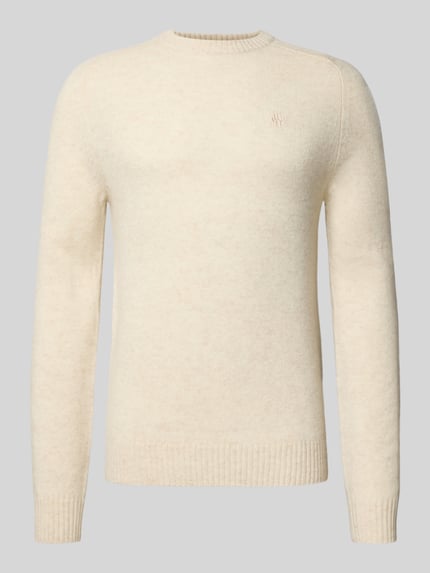 MCNEAL Regular Fit Strickpullover aus reiner Wolle Kitt Melange 2