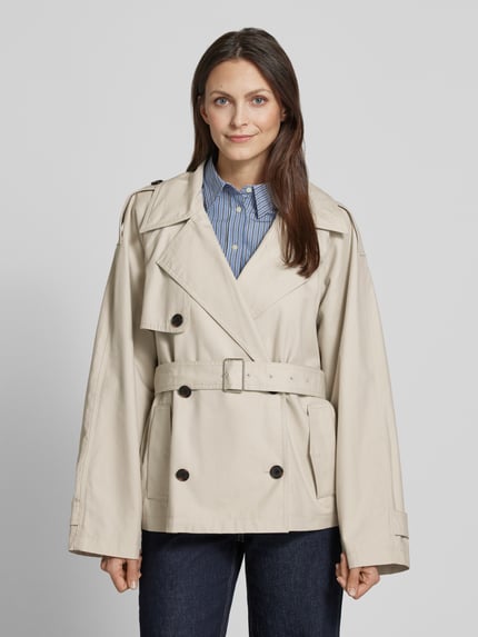 Marc O'Polo Regular Fit Trenchcoat aus Baumwoll-Lyocell-Mix Beige 4