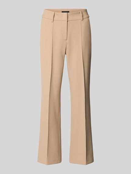 Produktfoto, Flared Fit stoffen broek met viscose, model 'Farah' van Cambio, siernaad, haakjes- en ritssluiting, elastische materiaalmix