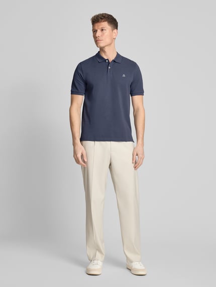 Marc O'Polo Regular Fit Poloshirt aus reiner Baumwolle  Dunkelblau 1