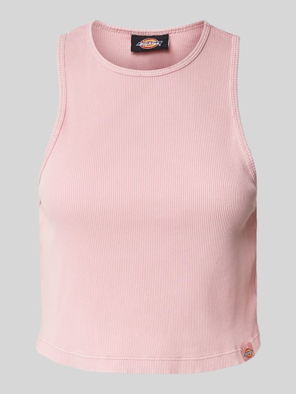 Dickies Tanktop in riblook, model 'PLENTYWOOD' Roze - 2