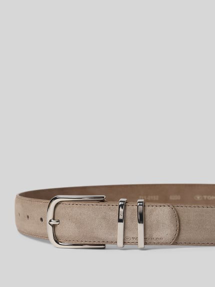 Tom Tailor Riem van wildleer Taupe - 2