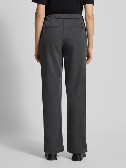 OPUS Stoffen broek met elastische band Model 'Melane' Middengrijs gemêleerd - 5