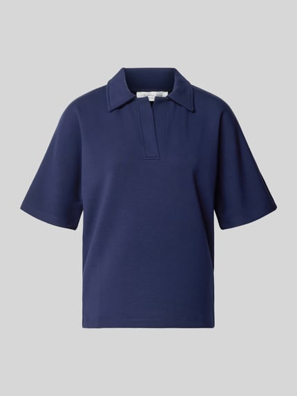 Regular Fit Poloshirt mit V-Ausschnitt Shop The Look MANNEQUINE