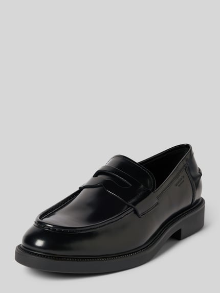 Vagabond Slippers van runderleer, model 'ALEX M' Zwart - 1