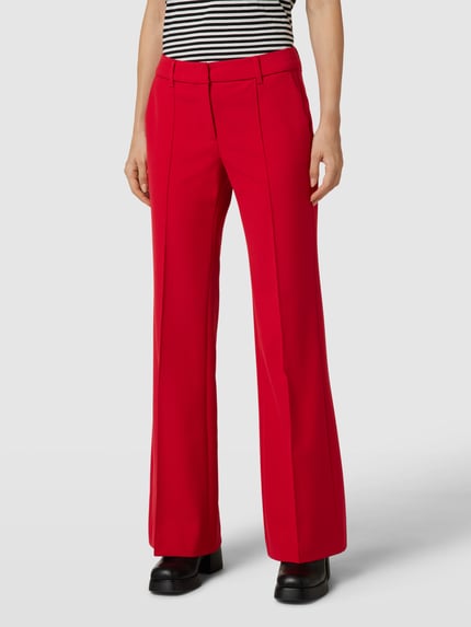 Luisa Cerano Broek met vaste persplooien Rood - 4