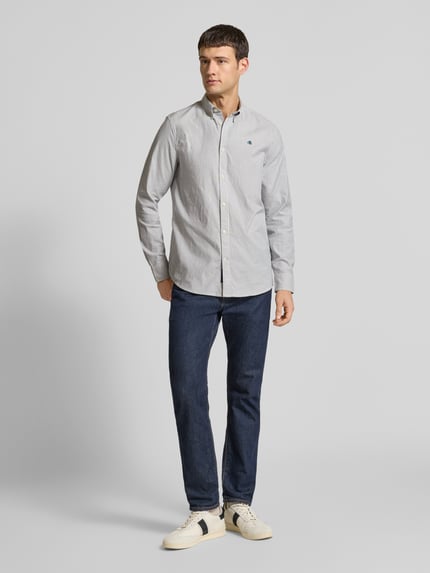 Scotch & Soda Regular Fit Freizeithemd mit Button-Down-Kragen Marine 1