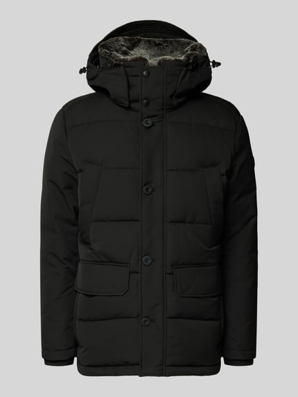 Strellson Regular Fit Steppjacke mit Kapuze Modell 'PIAZZA' Black 2