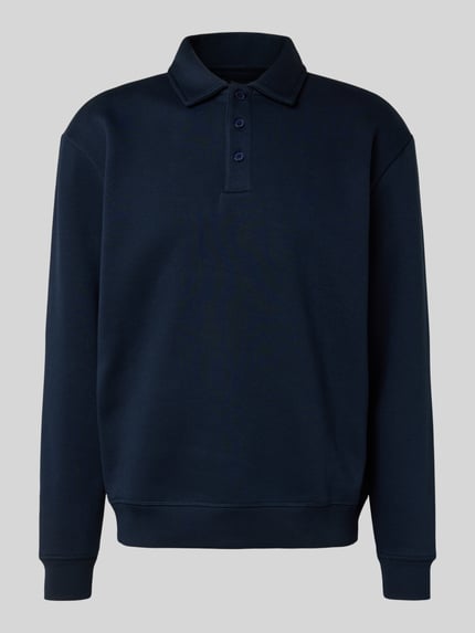 MCNEAL Poloshirt mit gerippten Abschlüssen Dunkelblau 2