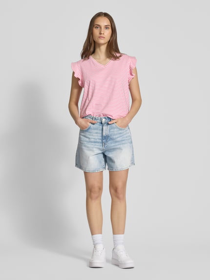 Marc O'Polo DENIM Relaxed fit jeansbermuda met steekzakken Jeansblauw - 1