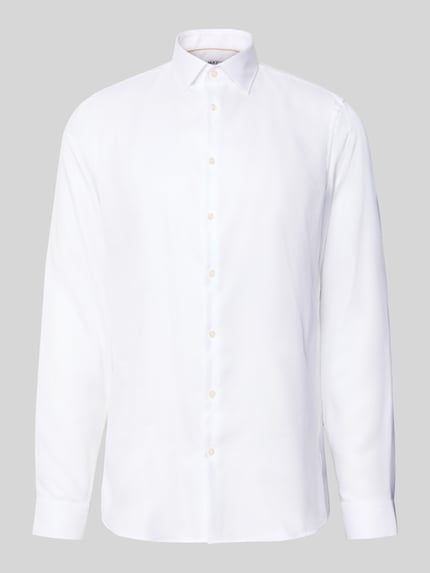 Jake*s Slim fit zakelijk overhemd met extra lange mouwen Wit - 2