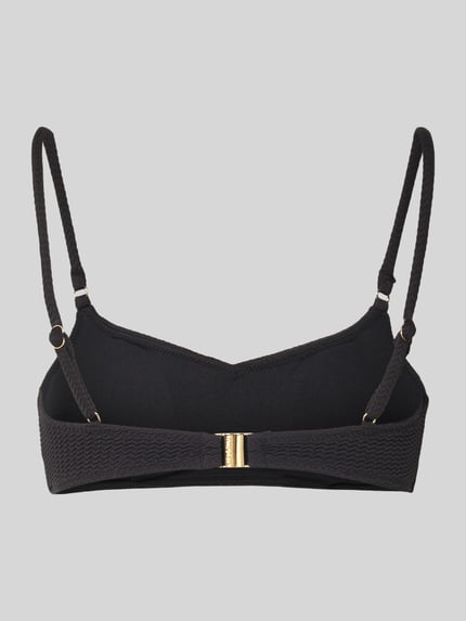 Seafolly Góra od bikini z regulowanymi ramiączkami Czarny 3