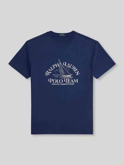 Polo Ralph Lauren Regular Fit T-Shirt aus reiner Baumwolle Marine 2