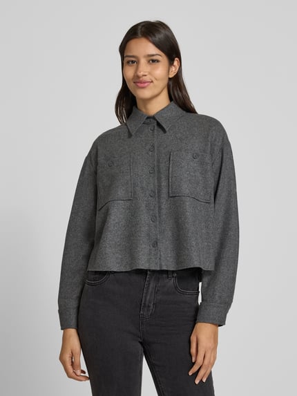 Luisa Cerano Blazer aus Woll-Mix Mittelgrau Melange 4