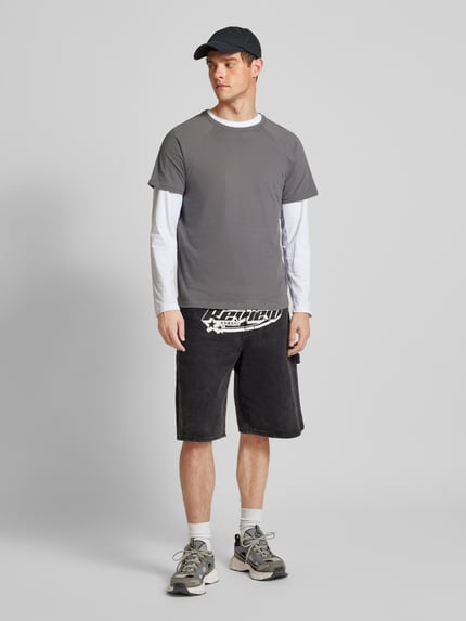 REVIEW T-Shirt mit Raglanärmeln Dunkelgrau 1