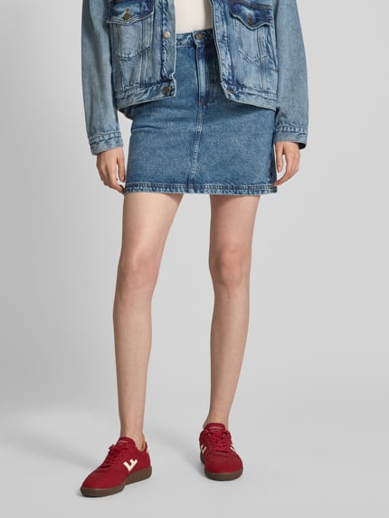 American Vintage Jeansrok met steekzakken, model 'JOYBIRD' Blauw - 4