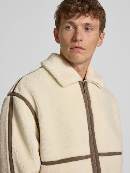 MCNEAL Teddy-Jacke mit Reißverschluss Sand 3