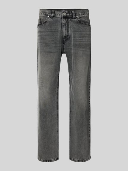REVIEW Baggy Fit Jeans im 5-Pocket-Design Dunkelgrau 2