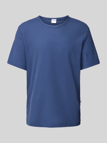 Selected Sweatshirt met labelstitching, model ´JOSEPH' Koningsblauw - 2