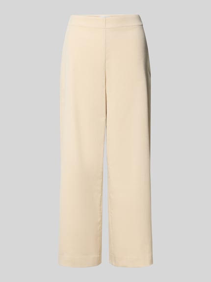 Wide leg pantalon met structuurmotief Shop The Look MANNEQUINE