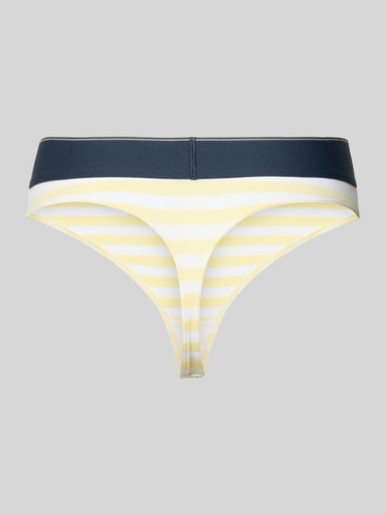 Calvin Klein Underwear String mit elastischem Label-Bund Hellgelb 3