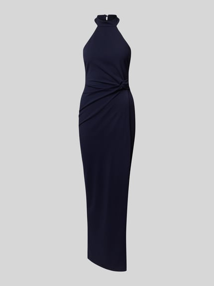 SISTAGLAM Avondjurk met halter Marineblauw - 2
